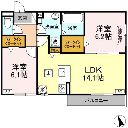 名鉄岐阜駅 徒歩69分 1階の物件間取画像