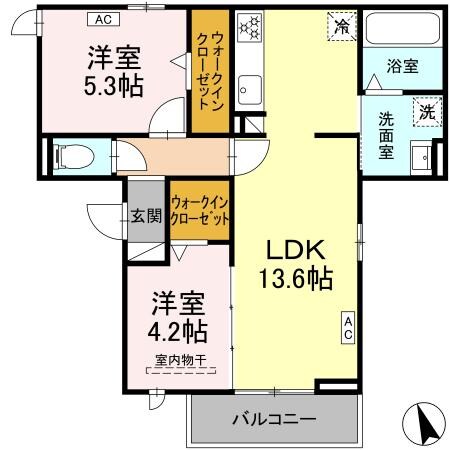 蘇原駅 徒歩19分 2階の物件間取画像