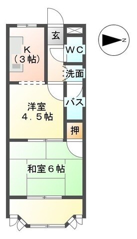 西岐阜駅 徒歩33分 2階の物件間取画像