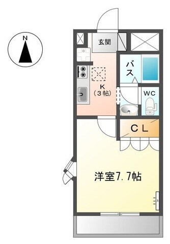 レシェンテＶの物件間取画像