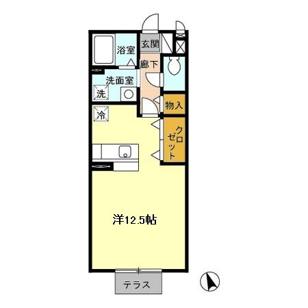 北方真桑駅 徒歩27分 2階の物件間取画像