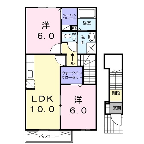 関富岡駅 徒歩40分 2階の物件間取画像