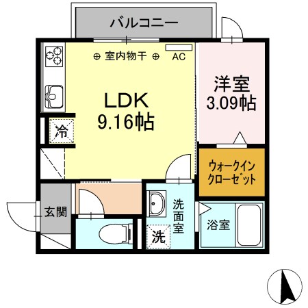 糸貫駅 徒歩66分 3階の物件間取画像