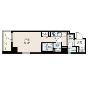 蘇原駅 徒歩7分 8階の物件間取画像