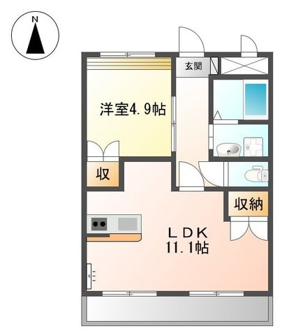 アヴァンス　西岐阜の物件間取画像
