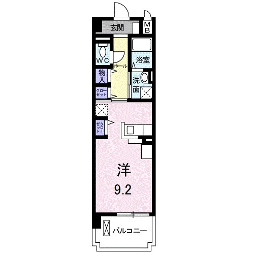 田神駅 徒歩9分 5階の物件間取画像