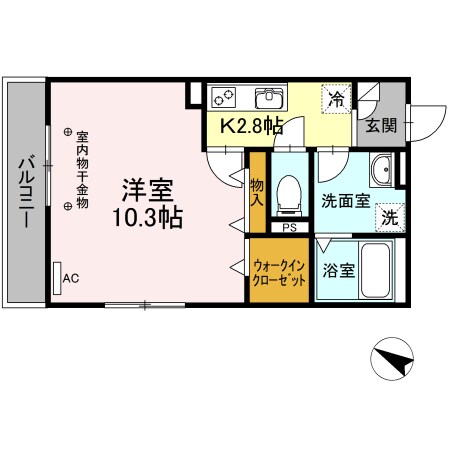 名鉄岐阜駅 徒歩3分 5階の物件間取画像