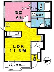 柳津駅 徒歩34分 1階の物件間取画像