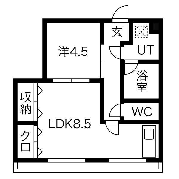 名鉄岐阜駅 徒歩51分 2階の物件間取画像