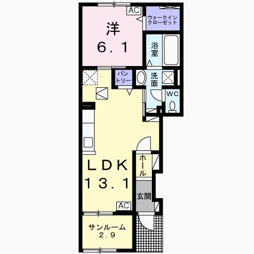 名鉄岐阜駅 徒歩71分 1階の物件間取画像