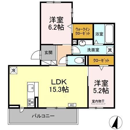 蘇原駅 徒歩20分 3階の物件間取画像