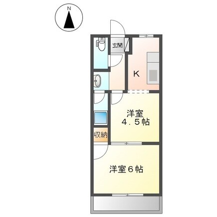 北方真桑駅 徒歩27分 2階の物件間取画像