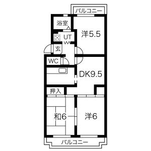 長森駅 徒歩14分 1階の物件間取画像