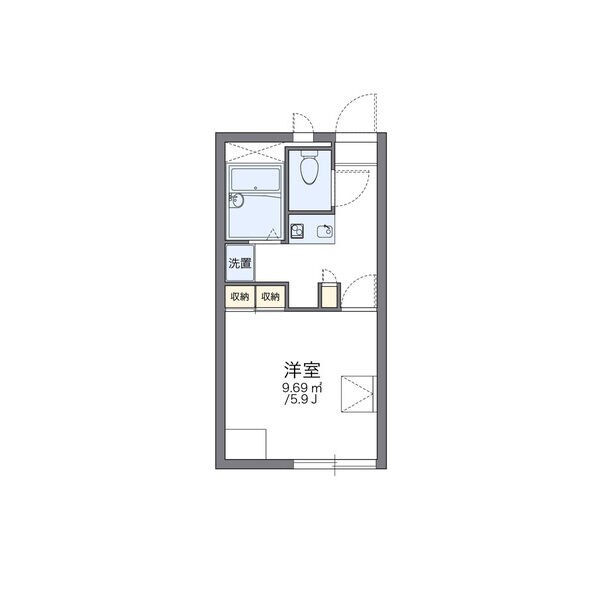 西岐阜駅 徒歩24分 1階の物件間取画像