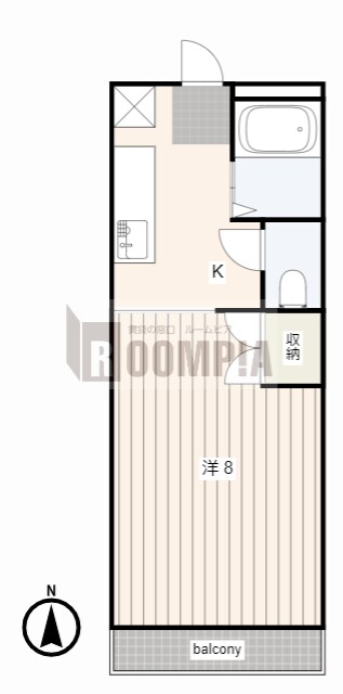 西岐阜駅 徒歩19分 4階の物件間取画像