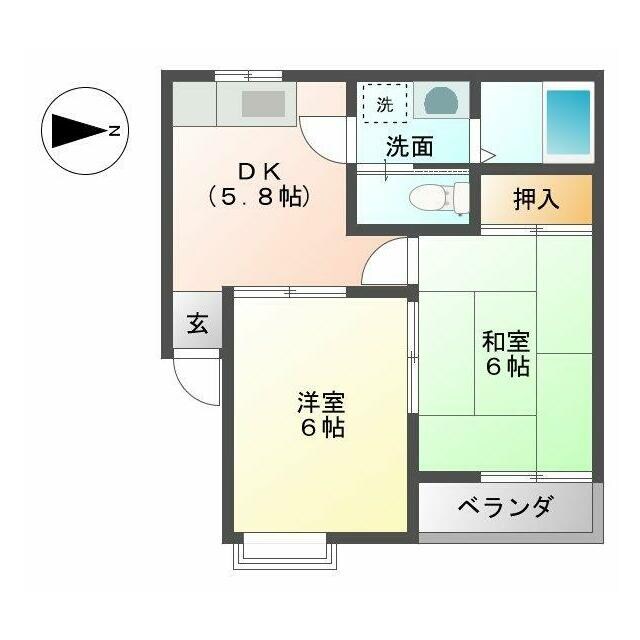 西岐阜駅 徒歩35分 1階の物件間取画像