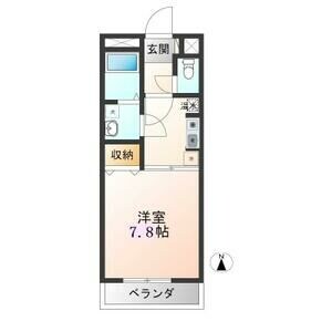 関口駅 徒歩54分 2階の物件間取画像