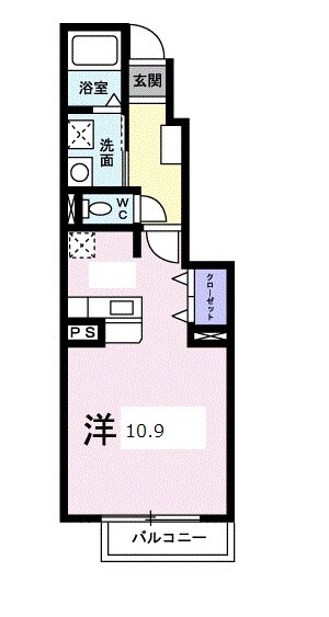 穂積駅 徒歩20分 1階の物件間取画像