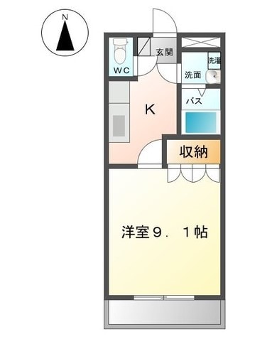 名鉄岐阜駅 徒歩67分 1階の物件間取画像