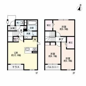 蘇原駅 徒歩19分 1階の物件間取画像