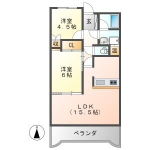 岐阜駅 徒歩9分 8階の物件間取画像