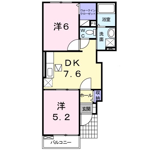 横屋駅 徒歩22分 1階の物件間取画像