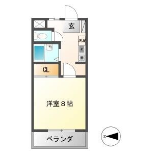 田神駅 徒歩13分 3階の物件間取画像