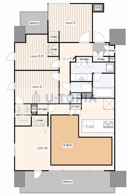 名鉄岐阜駅 徒歩10分 3階の物件間取画像