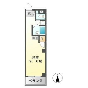 関駅 徒歩9分 4階の物件間取画像