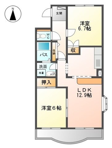 シャインエトワールの物件間取画像