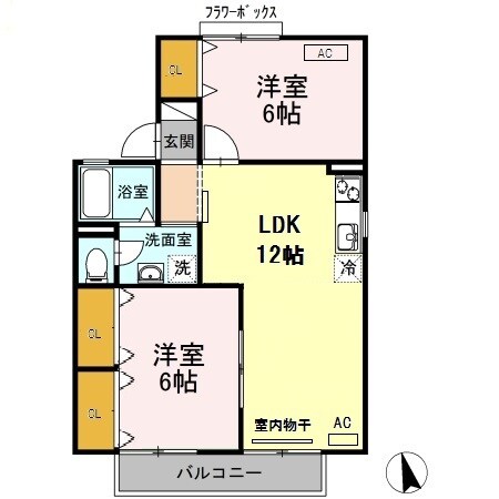 糸貫駅 徒歩73分 2階の物件間取画像