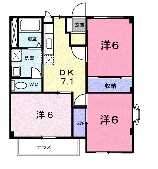 北方真桑駅 徒歩33分 1階の物件間取画像