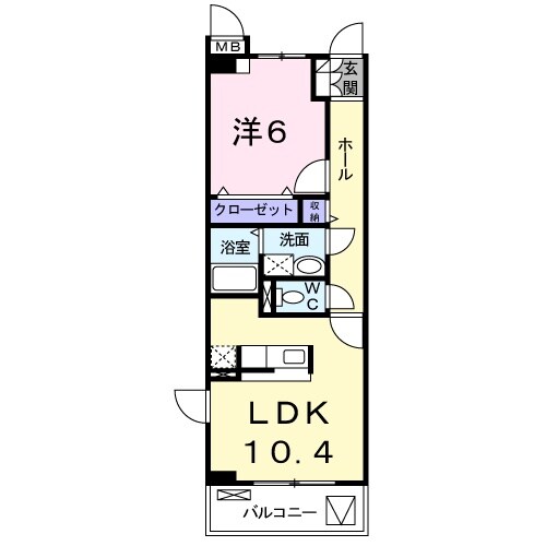 長森駅 徒歩18分 3階の物件間取画像