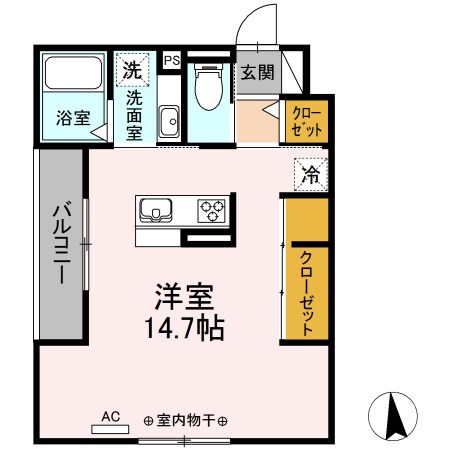 加納駅 徒歩4分 3階の物件間取画像