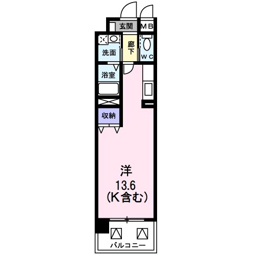 名鉄岐阜駅 徒歩50分 8階の物件間取画像