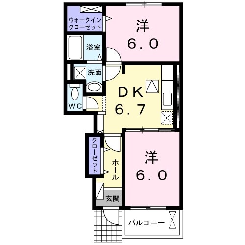 古井駅 徒歩34分 1階の物件間取画像