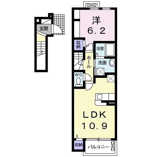 蘇原駅 徒歩64分 2階の物件間取画像