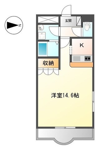 西岐阜駅 徒歩25分 3階の物件間取画像