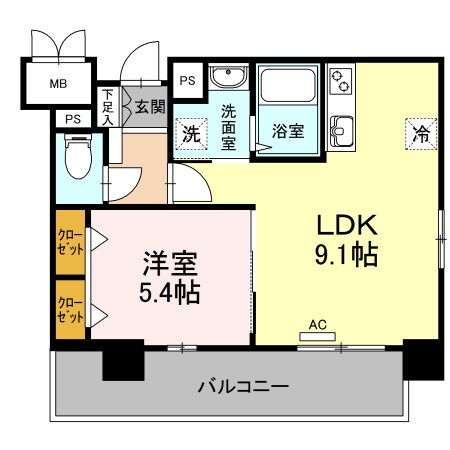 ＣｈｕｌａＶｉｓｔａＣａｓａＤａｉｄｏ（ＤＷ）の物件間取画像