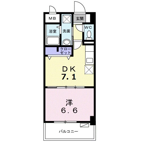 フィデール　モリ（Ｄ）の物件間取画像