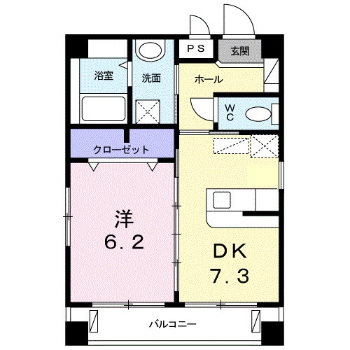 ボヌール（Ｄ）の物件間取画像