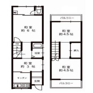 友井3丁目テラスハウスの物件間取画像