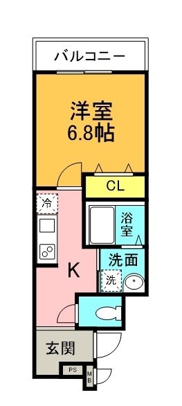 河内小阪駅 徒歩13分 2階の物件間取画像