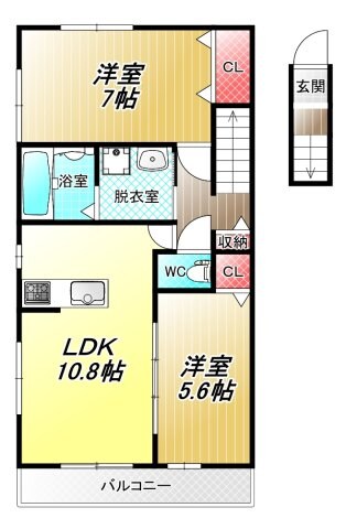 Le reposの物件間取画像