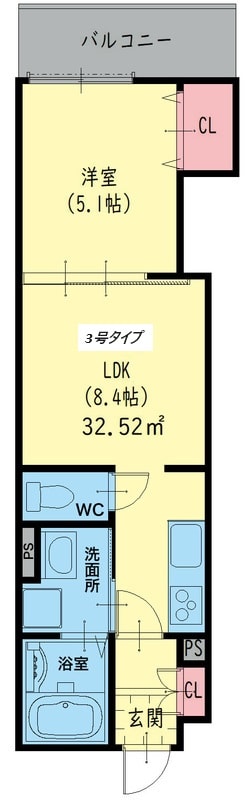 クリエオーレ友井の物件間取画像