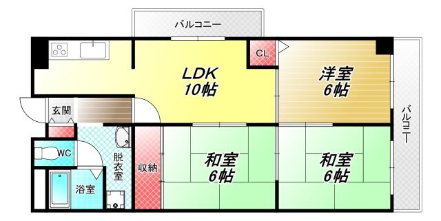 アバハイム西村の物件間取画像