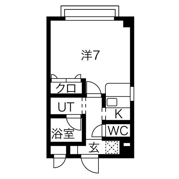 セサミハイムの物件間取画像