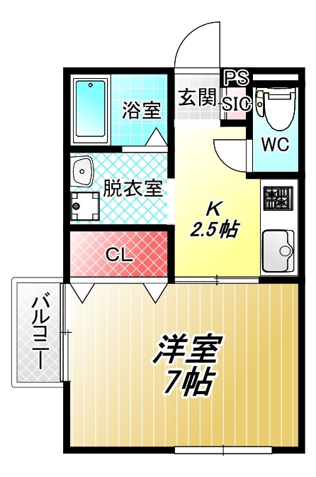 アミティエ山本の物件間取画像