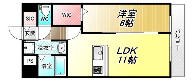 久宝寺口駅 徒歩9分 3階の物件間取画像