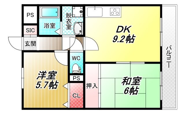 イーストナガレの物件間取画像